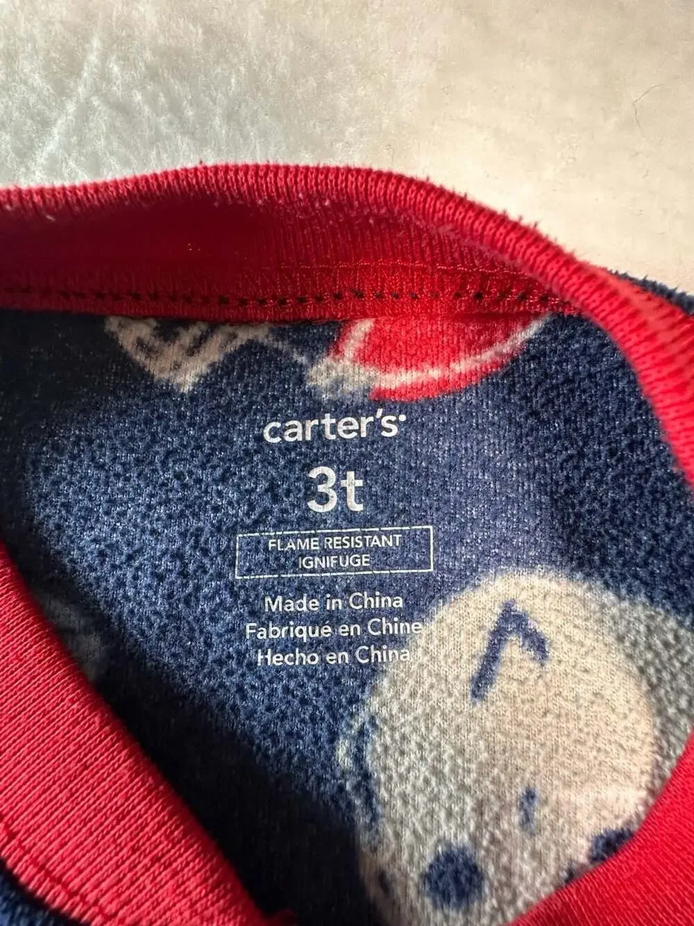 Carter's Toddler Boys' Fleece Footed Sleeper Pajamas with Football and Helmet Pr
